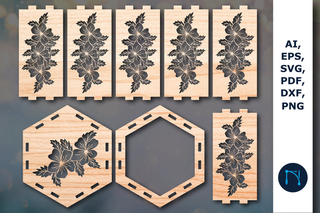 Cricut laser cut flower lantern SVG SVG MD JOYNAL ABDIN 