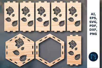 Cricut laser cut rose flower lantern SVG SVG MD JOYNAL ABDIN 