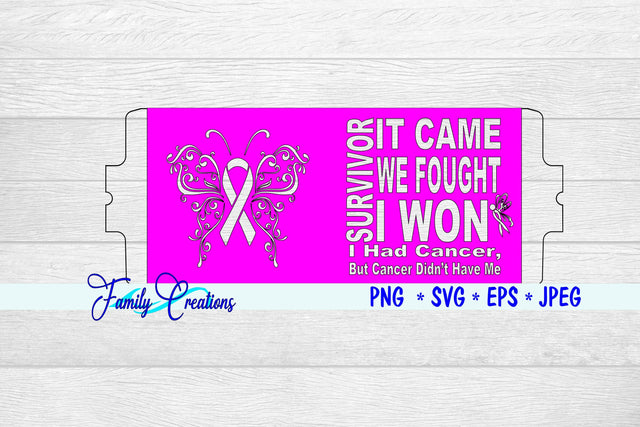 Cricut Mug Press Cancer Survivor SVG Family Creations 