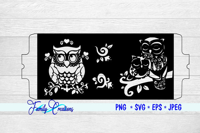 Cricut Mug Press Owls SVG Family Creations 
