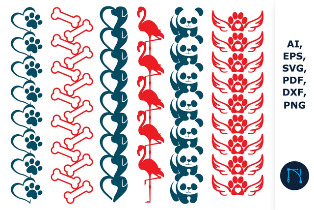 Cricut paper cut animal Border SVG bundle SVG MD JOYNAL ABDIN 