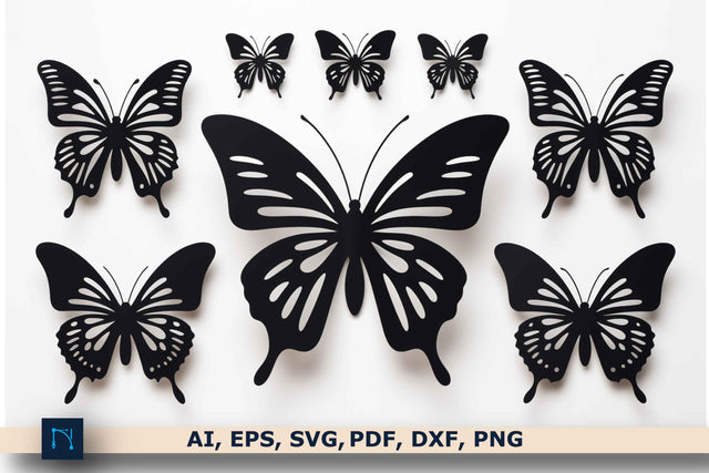 Cricut Paper Cut Butterfly SVG Bundle SVG MD JOYNAL ABDIN 