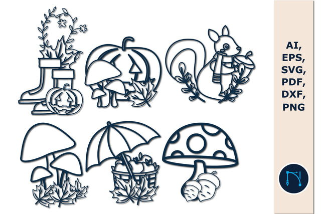 Cricut paper cut Cozy Autumn svg Bundle SVG MD JOYNAL ABDIN 