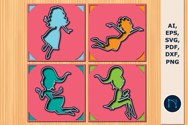 Cricut paper cut fairy card SVG bundle SVG MD JOYNAL ABDIN 