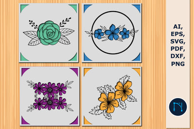 Cricut paper cut floral card SVG bundle SVG MD JOYNAL ABDIN 