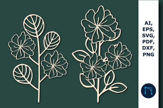 Cricut Paper cut floral SVG Bundle SVG MD JOYNAL ABDIN 