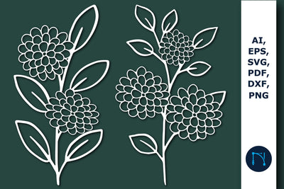 Cricut Paper cut floral SVG Bundle SVG MD JOYNAL ABDIN 