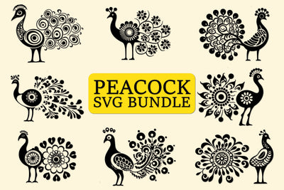 Cricut Peacock Cut File SVG Bundle SVG MD JOYNAL ABDIN 