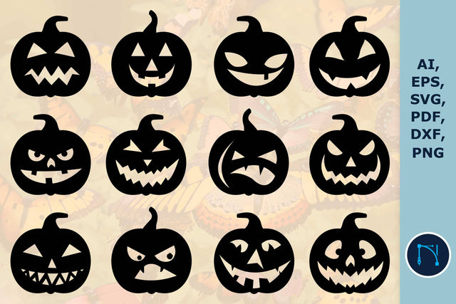 Cricut Pumpkin Horror Face SVG bundle SVG MD JOYNAL ABDIN 