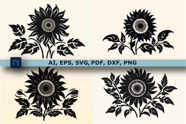 Cricut Sunflower SVG Bundle SVG MD JOYNAL ABDIN 