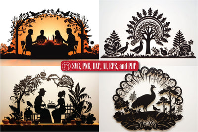 Cricut Thanksgiving Ornament SVG bundle SVG MD JOYNAL ABDIN 