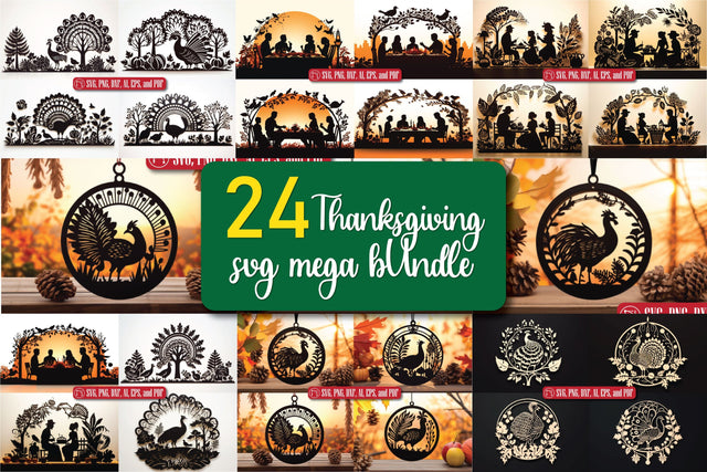 Cricut Thanksgiving Ornament SVG bundle SVG MD JOYNAL ABDIN 