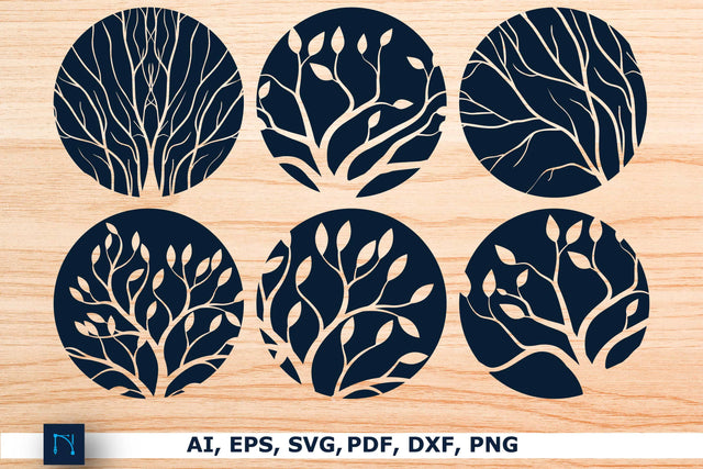 Cricut Tree Decor Wall Art SVG Bundle SVG MD JOYNAL ABDIN 