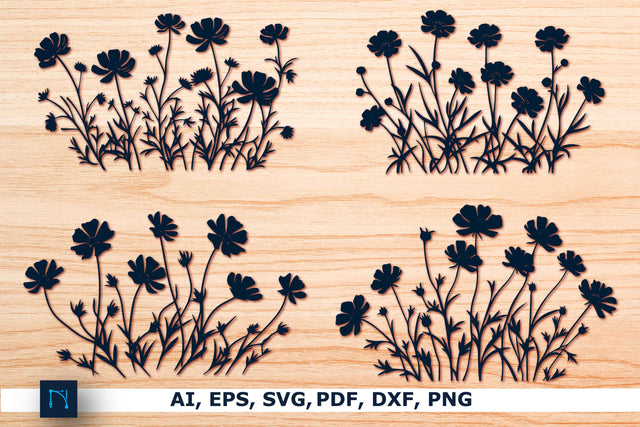 Cricut Wildflower Paper Cut SVG Bundle SVG MD JOYNAL ABDIN 