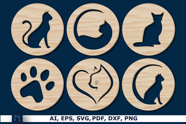Cricut/Laser cut Cat Decor SVG Bundle SVG MD JOYNAL ABDIN 