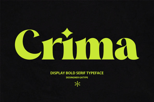 Crima Font gatype 