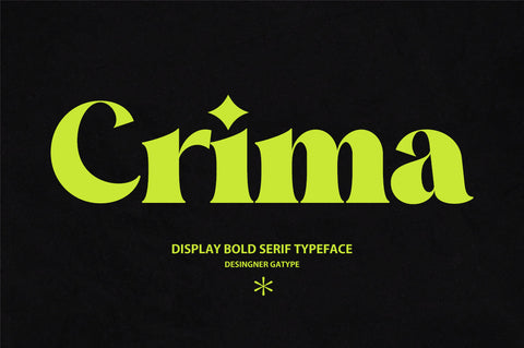 Crima Font gatype 