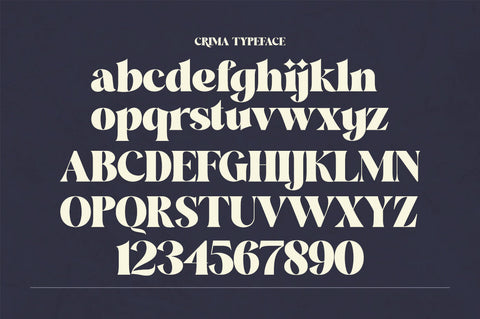 Crima Font gatype 