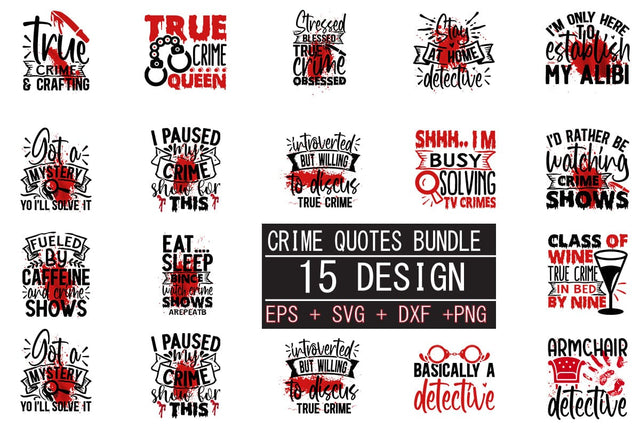 Crime SVG bundle 15 design SVG svgteam 