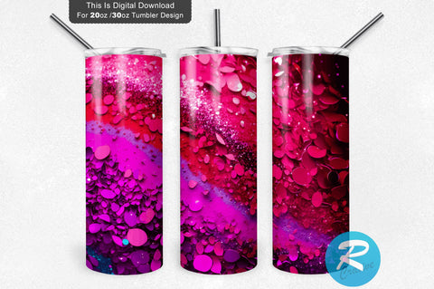 Crimson HotPink RebeccaPurple Glitter 20 oz / 30 oz Tumbler PNG Sublimation Regulrcrative 