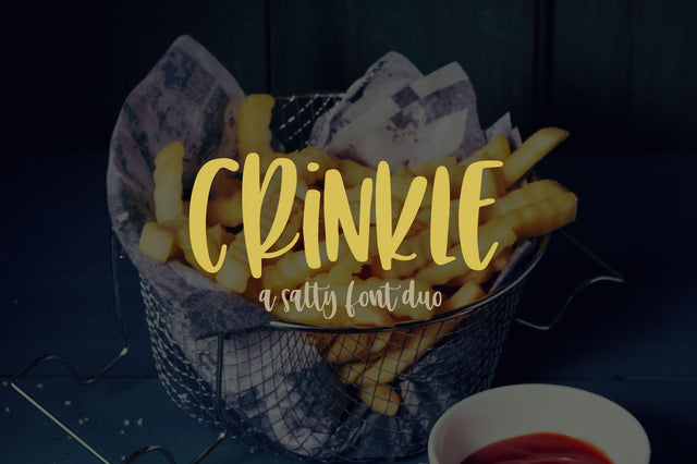 Crinkle Font On The Spot Studio 