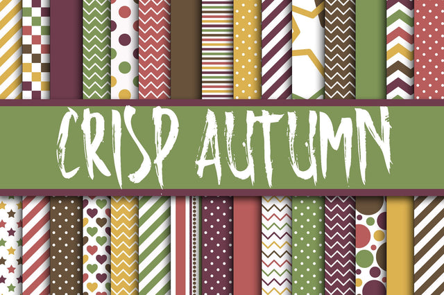 Crisp Autumn Digital Papers Sublimation Old Market 