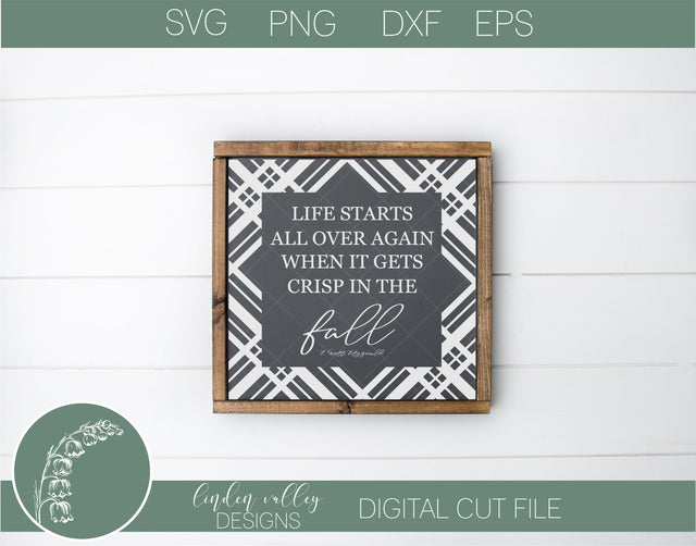 Crisp In The Fall Quote SVG SVG Linden Valley Designs 