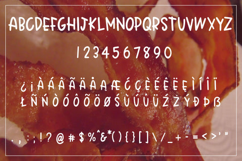 Crispy Bacon - A quirky all caps font Font Stacy's Digital Designs 