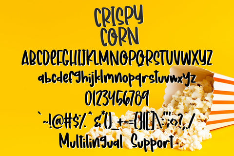 Crispy Corn Font Dm Letter Studio 