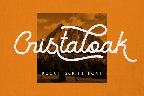Cristaloak - Rough Script Font Font PutraCetol Studio 