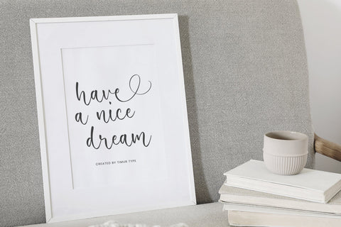 Cristhine - Moderen Script font SVG Timur type 