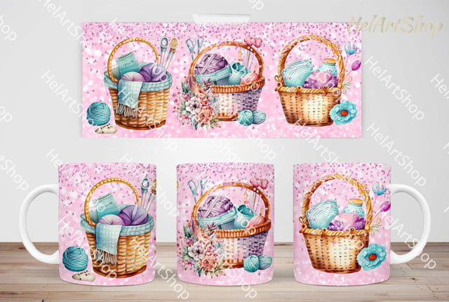Crochet Knitting PNG Sublimation | 11Oz Mug Png Sublimation _HelArtShop_ 