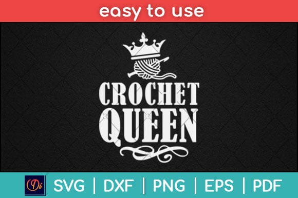 Crochet Queen Mothers Day Svg Design SVG artprintfile 