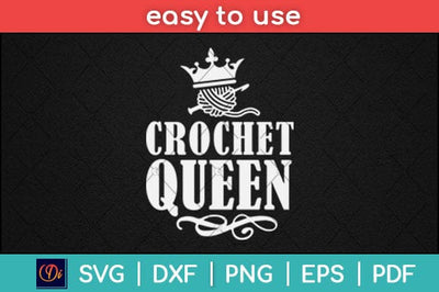 Crochet Queen Svg Design SVG artprintfile 