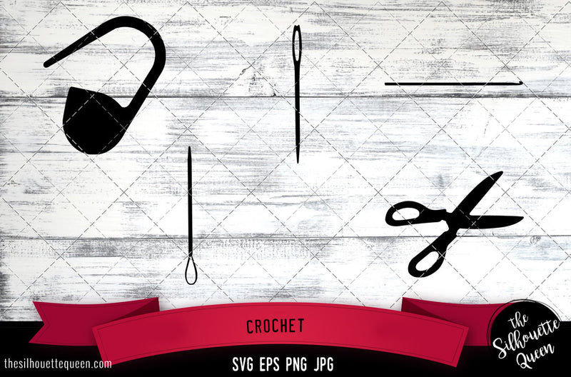 Crochet Silhouette Vector SVG SVG Loveleen Kaur 