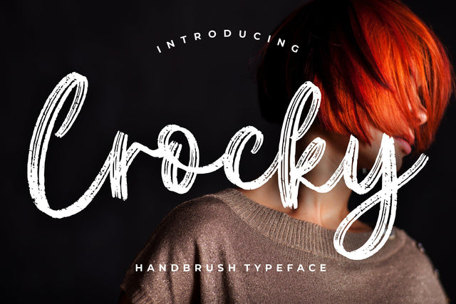Crocky Handbrush Typeface Font Creatype Studio 