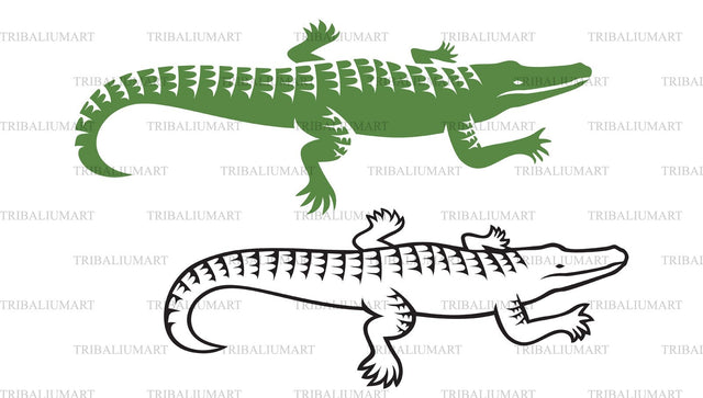 Crocodile (Alligator) SVG TribaliumArtSF 