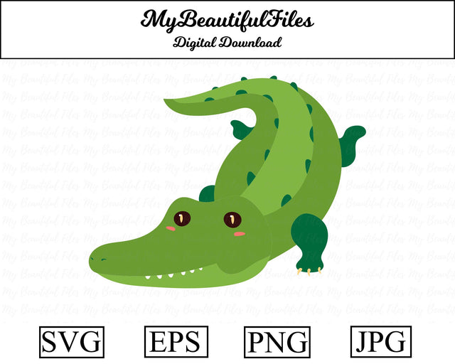 Crocodile - Animal SVG MyBeautifulFiles 