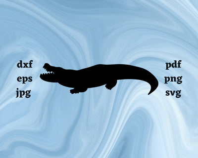 Crocodile SVG Cut File SVG Northern Light SVG 