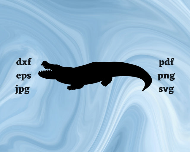 Crocodile SVG Cut File SVG Northern Light SVG 