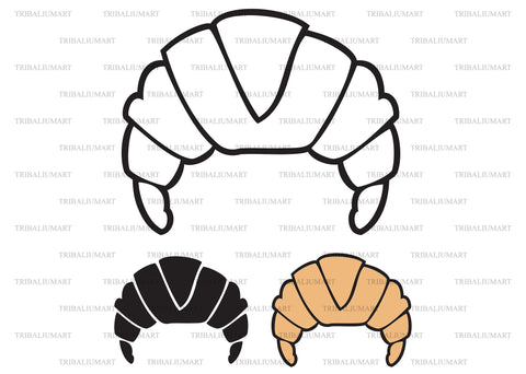 Croissant SVG TribaliumArtSF 