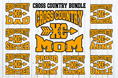 Cross Country Bundle svg, Cross Country Family svg, dxf, eps, png, Cross Country Cut File, Silhouette, Cricut File, Digital Download SVG Svg Cuttables 