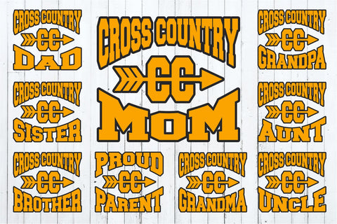 Cross Country Bundle svg, Cross Country Family svg, dxf, eps, png, Cross Country Cut File, Silhouette, Cricut File, Digital Download SVG Svg Cuttables 