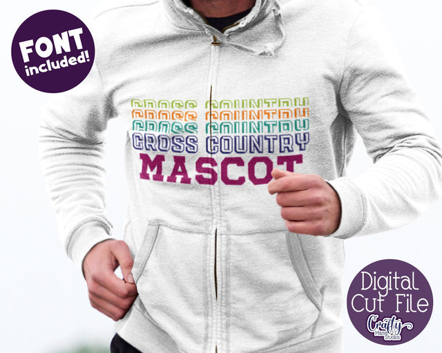 Cross Country - Custom - Mascot Svg SVG Crafty Mama Studios 