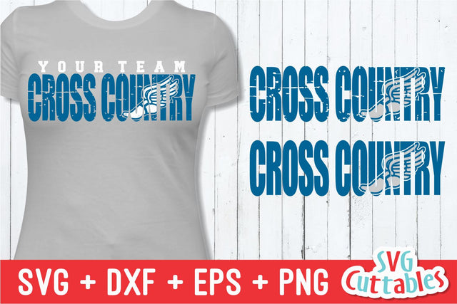 Cross Country Distressed Svg Cuttables 