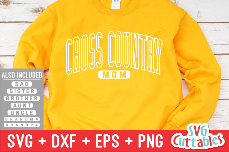 Cross Country Family svg - Cross Country Mom - Cross Country svg - dxf - eps - png - Silhouette - Cricut - Digital File SVG Svg Cuttables 