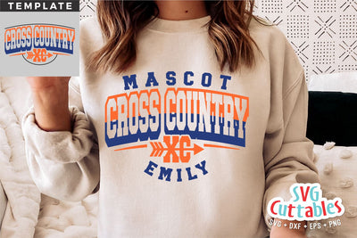 Cross Country svg - Cross Country Cut File - Cross Country Template 0017 - svg - eps - dxf - png - Silhouette - Cricut - Digital File SVG Svg Cuttables 