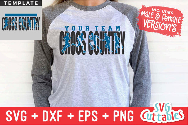 Cross Country svg - Cross Country Cut File - Cross Country Template 004 - svg - eps - dxf - png - Silhouette - Cricut - Digital File SVG Svg Cuttables 