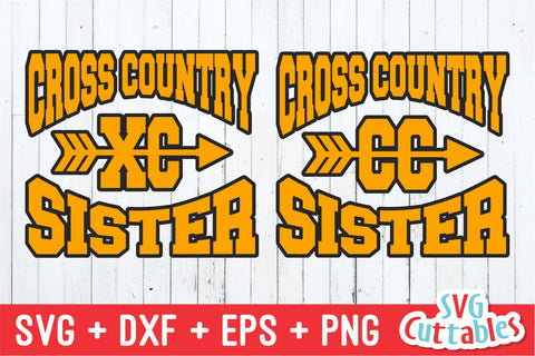 Cross Country svg, Cross Country Sister svg, dxf, eps, png, Cross Country Cut File, Silhouette, Cricut File, Digital Download SVG Svg Cuttables 