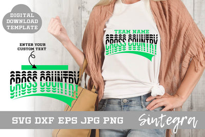 Cross Country SVG Shirt Template Design 001 Free For Commercial Use SVG Sintegra 